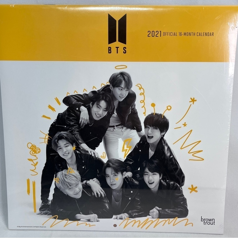 NWT❗️BTS K-Pop Band  2021 Official 16-Month Fancore Calendar
